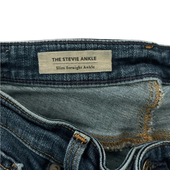 Ladies AG The Stevie Ankle, Mid-Rise Slim Straight Jean, Size 27 - Picture 3 of 6